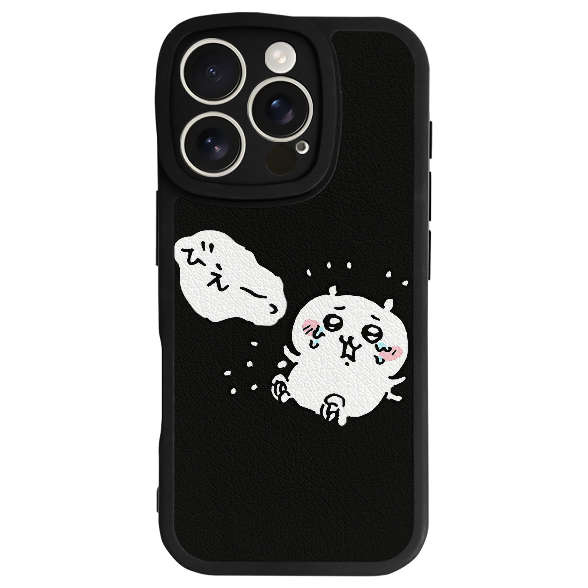 （画像用） ちいかわ ちいかわ Chii-kawa chiikawa 【iPhone 16シリーズ対応】シリコンスマホケース（レザー調） 材質：シリコン
